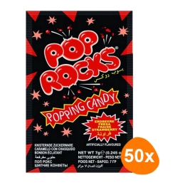 Pop Rocks - Popping Candy Strawberry - 50 pcs