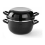 Hendi - Mussel pan Enameled - with lid (5ltr) - ø26